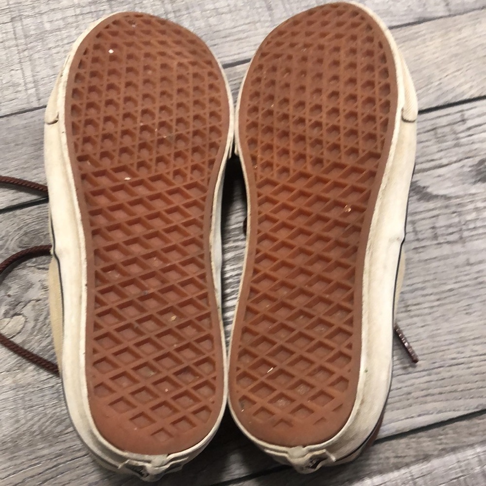 Vans khaki Aztec style design Off the Wall sneakers unisex lace ups - Picture 12 of 12
